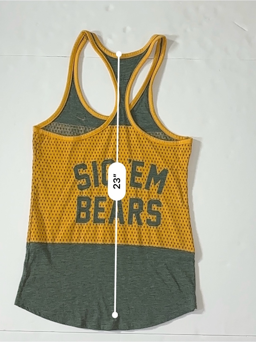 Nike Baylor Bears Dri-FIT Racerback Tank Women’s Small Green Gold NCAA - Picture 7 of 7